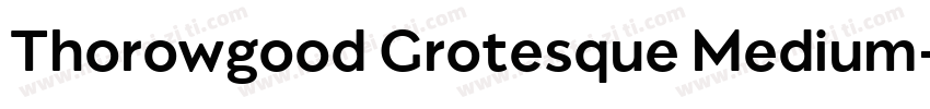 Thorowgood Grotesque Medium字体转换